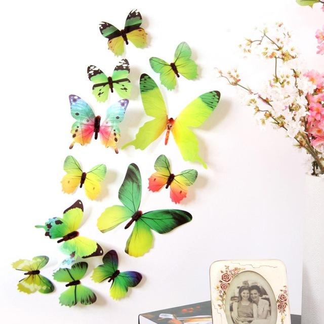 Colorful Butterfly Wall Decal Set - Floral Fawna