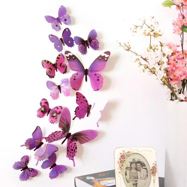 Colorful Butterfly Wall Decal Set - Floral Fawna