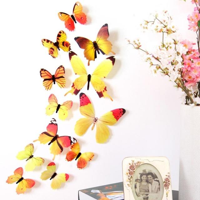 Colorful Butterfly Wall Decal Set - Floral Fawna