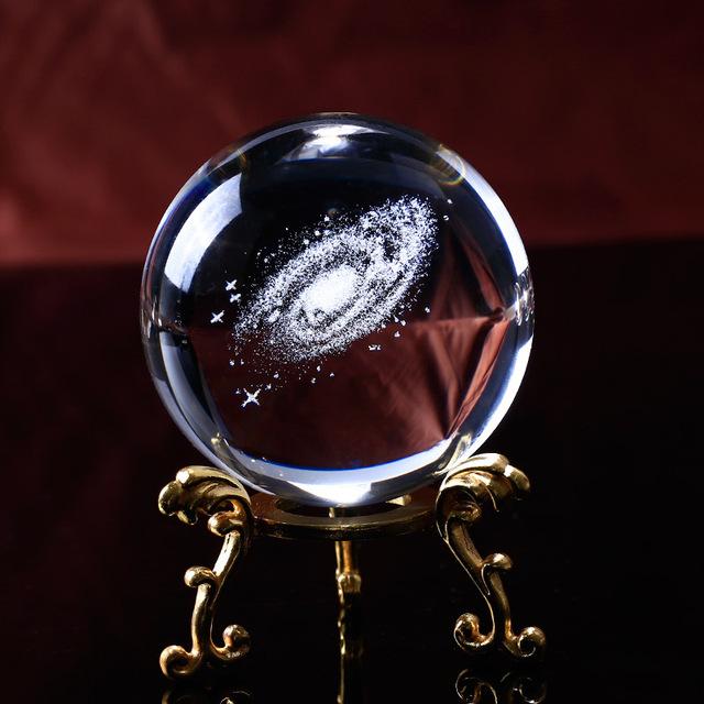 Miniature Galaxy Crystal Ball Home Decor - Floral Fawna