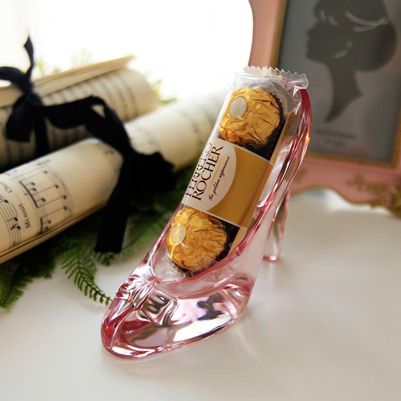 Miniature Glass Shoe Home Decor - Floral Fawna