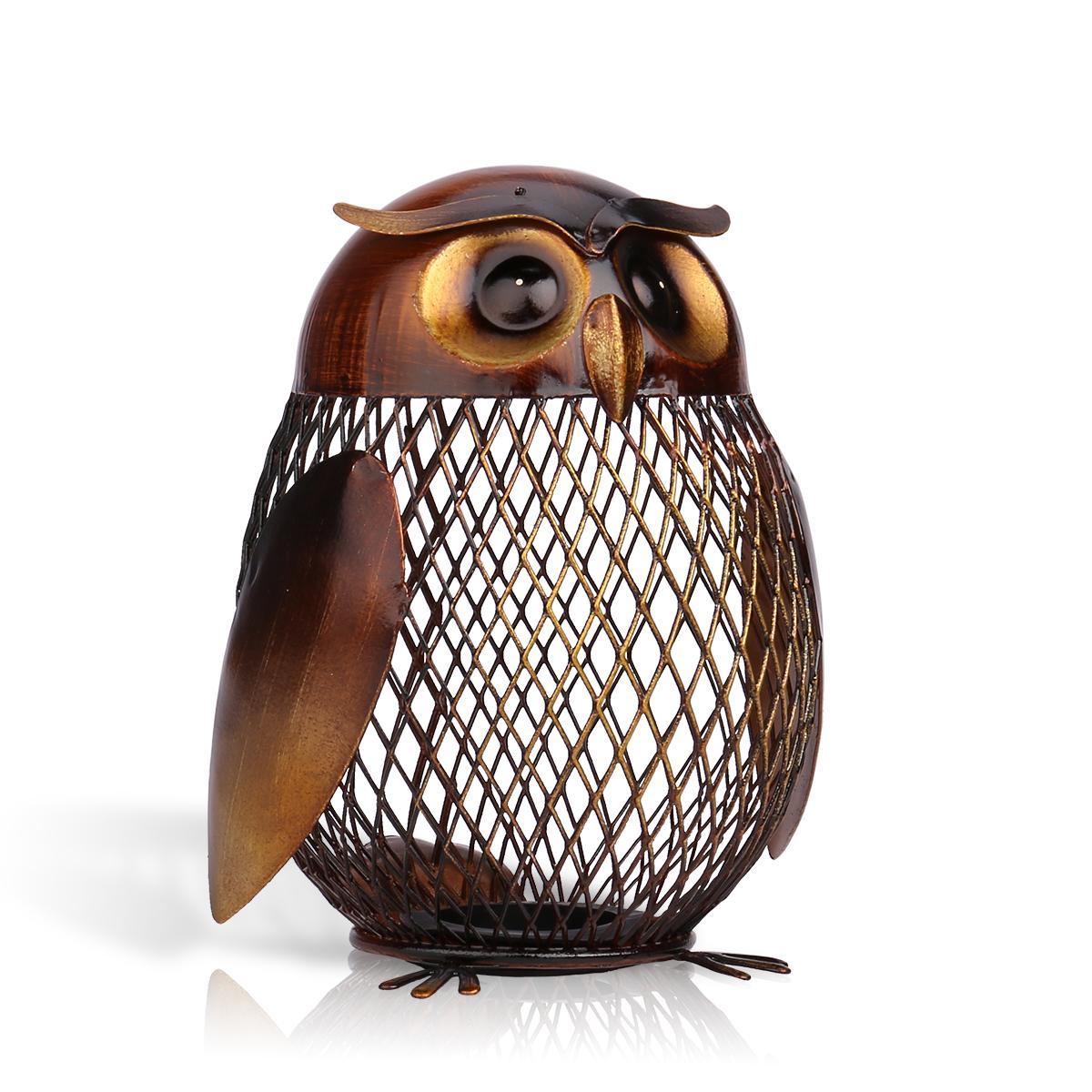 Owl Coin Bank Home Decor - Floral Fawna