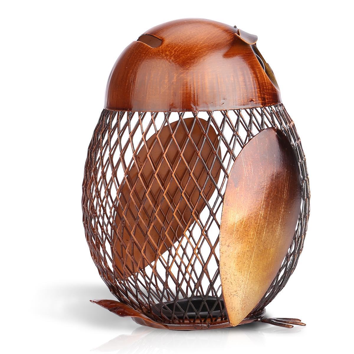 Owl Coin Bank Home Decor - Floral Fawna