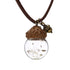 Acorn & Dandelions Glass Necklace - Floral Fawna