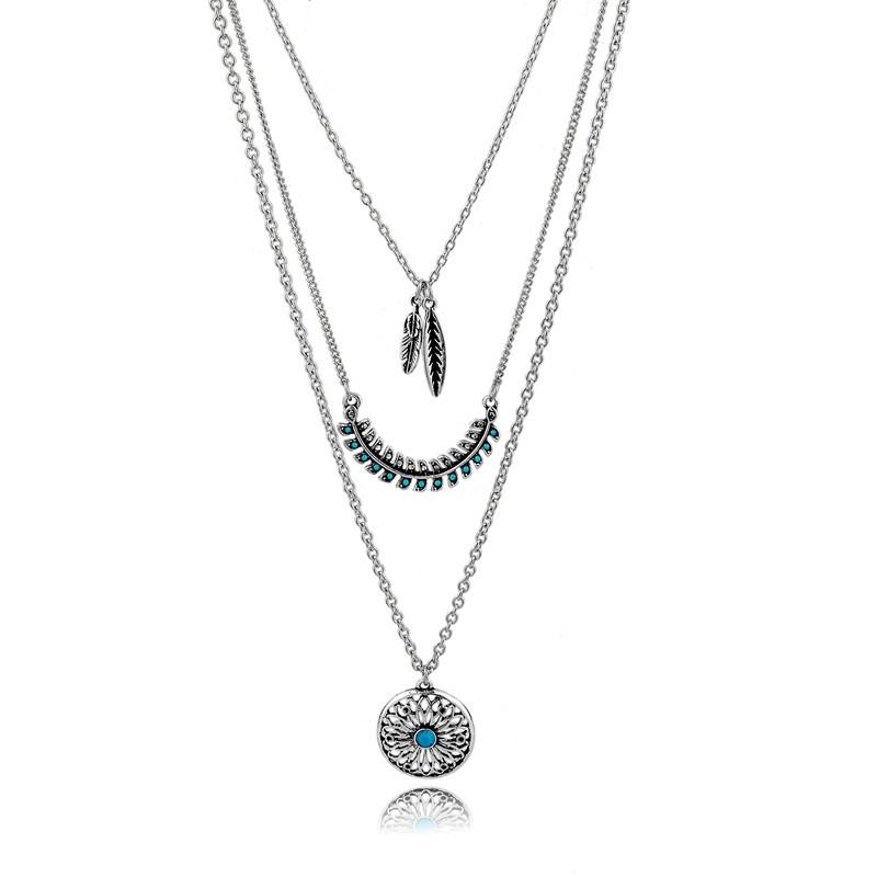 Bohemian Style Long Necklace - Floral Fawna