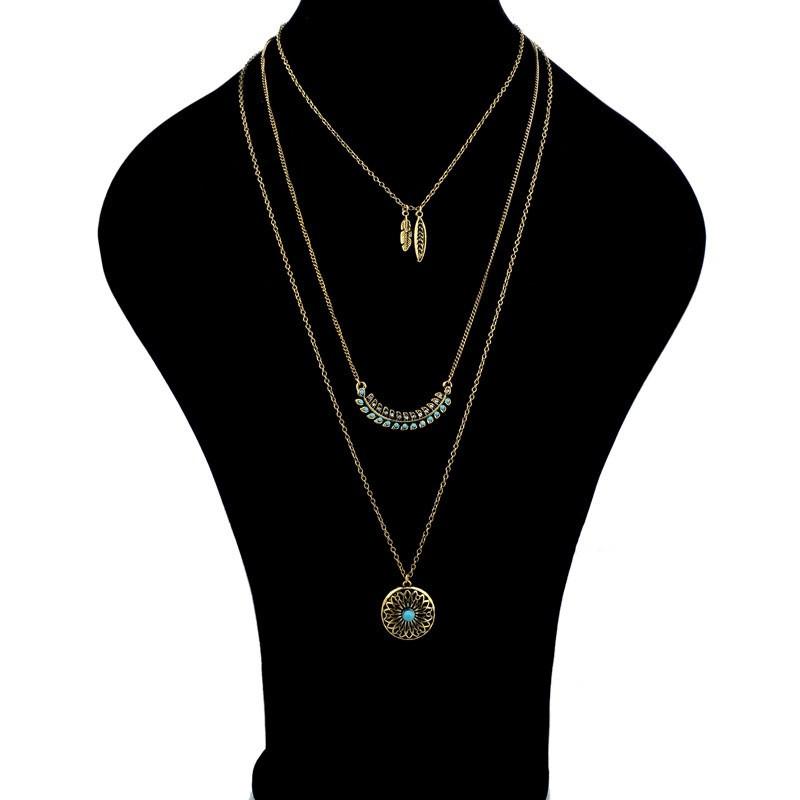 Bohemian Style Long Necklace - Floral Fawna