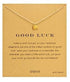 Gold Elephant Pendant Necklace with Charm Card - Floral Fawna