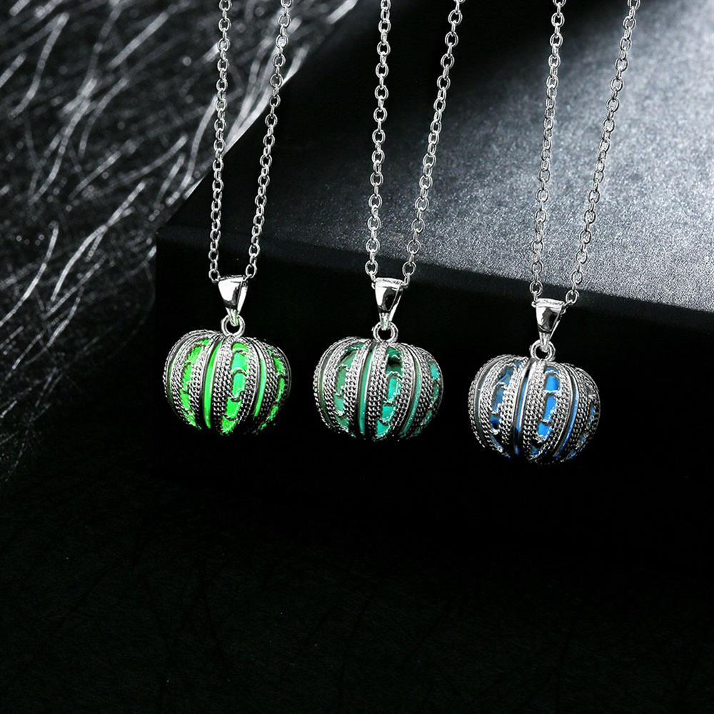 Magical Glow In The Dark Pumpkin Necklace - Floral Fawna