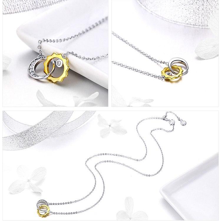 Moon & Sun Love Story Necklace - Floral Fawna