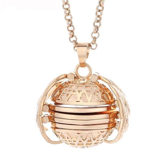 Photo Memory Locket Necklace - Floral Fawna
