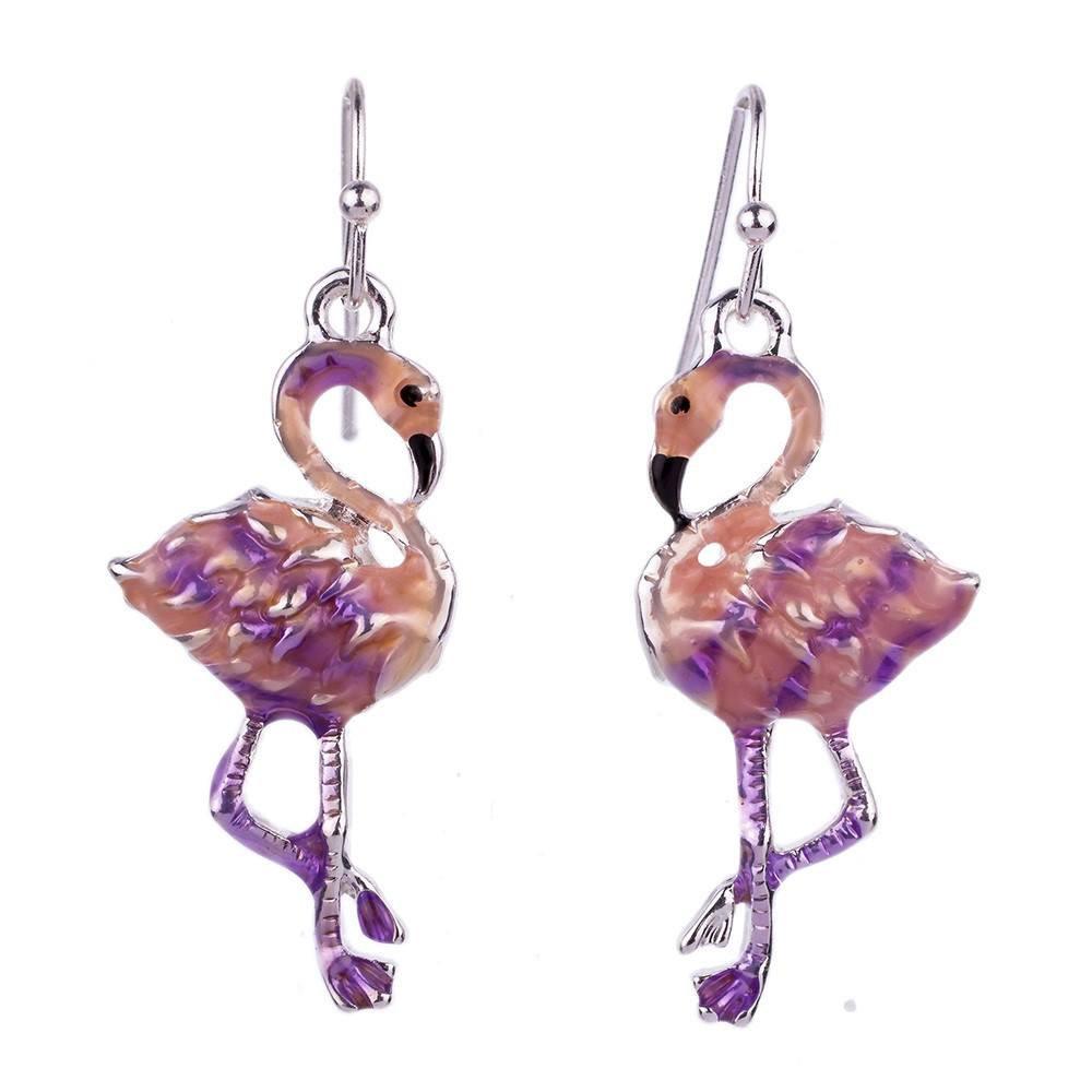 Pink Flamingos Necklace & Earrings Set - Floral Fawna