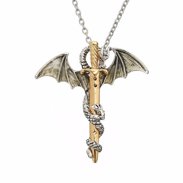 The Dragon Warrior Glow In The Dark Necklace - Floral Fawna