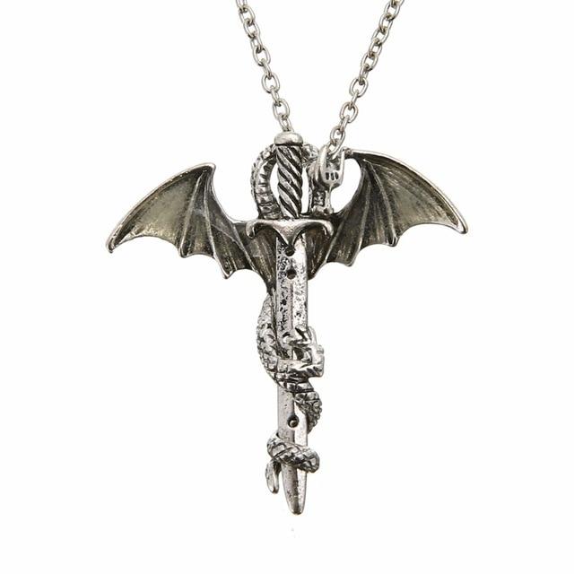 The Dragon Warrior Glow In The Dark Necklace - Floral Fawna