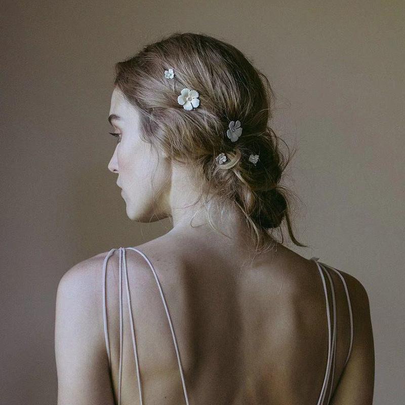 Flowers & Pearls Hair Pin Set - Floral Fawna