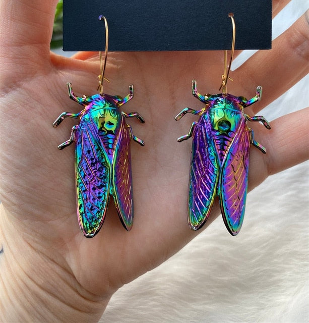 Holographic Animal Earrings - Floral Fawna