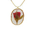 Red Rose Real Flower Necklace - Floral Fawna