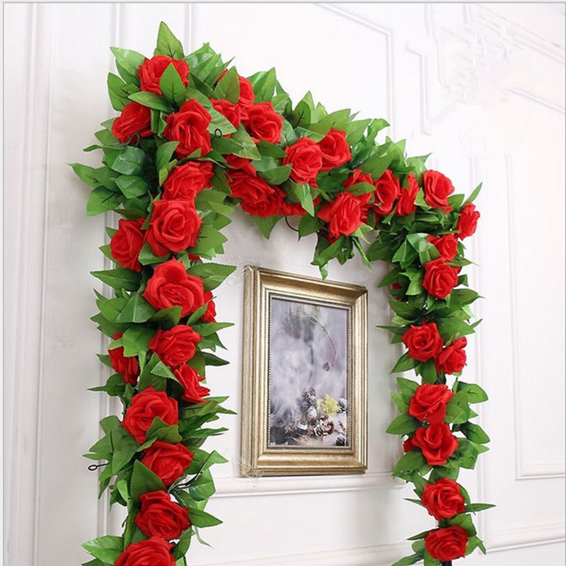 Artificial Rose Vine - Floral Fawna