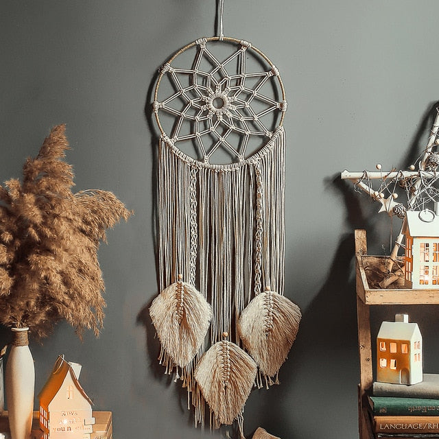 Handmade Moon Or Star Macrame Wall Hanging