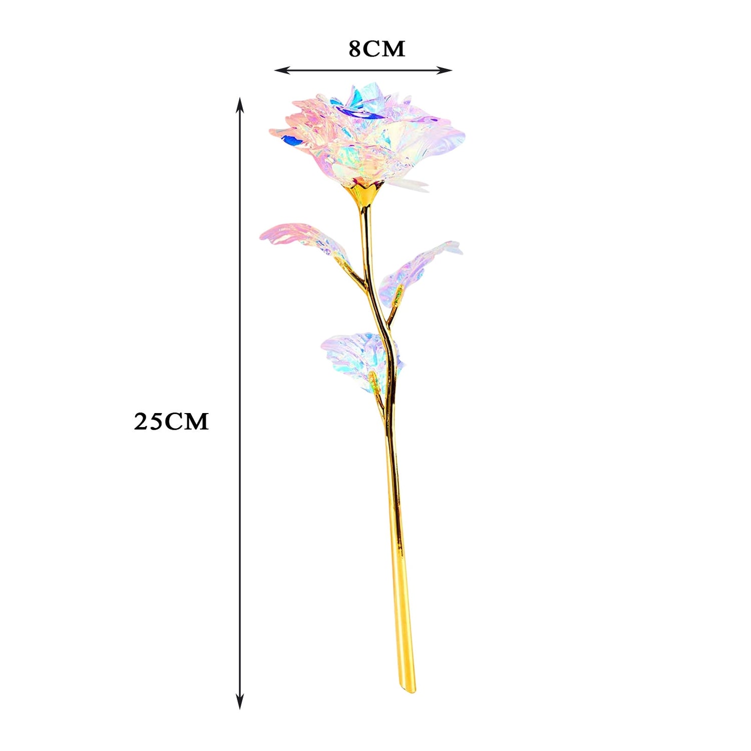 10 Pcs Holographic Roses - Floral Fawna