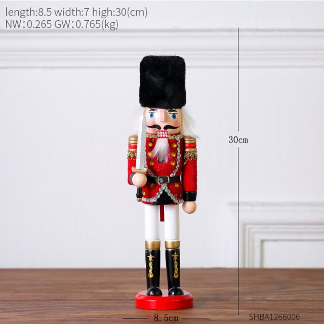 Wooden Nutcracker Ornament - Floral Fawna