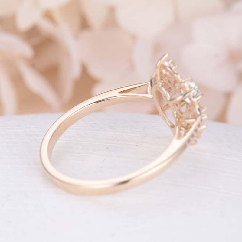 Baroque Style Flower Ring - Floral Fawna
