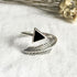 Feather Arrow Sterling Silver Wrap Ring - Floral Fawna