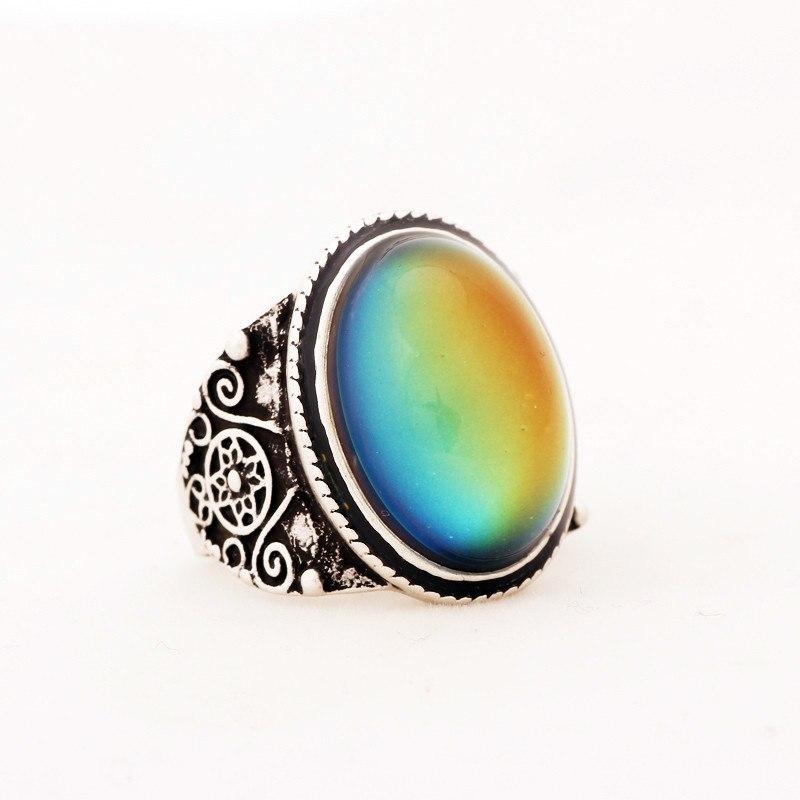 Magical Mood Ring Steampunk Antique Silver – Floral Fawna