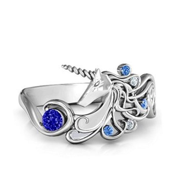 Magical Unicorn Crystal Ring - Floral Fawna