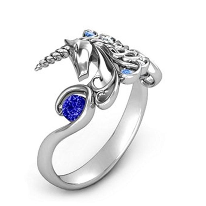 Magical Unicorn Crystal Ring - Floral Fawna