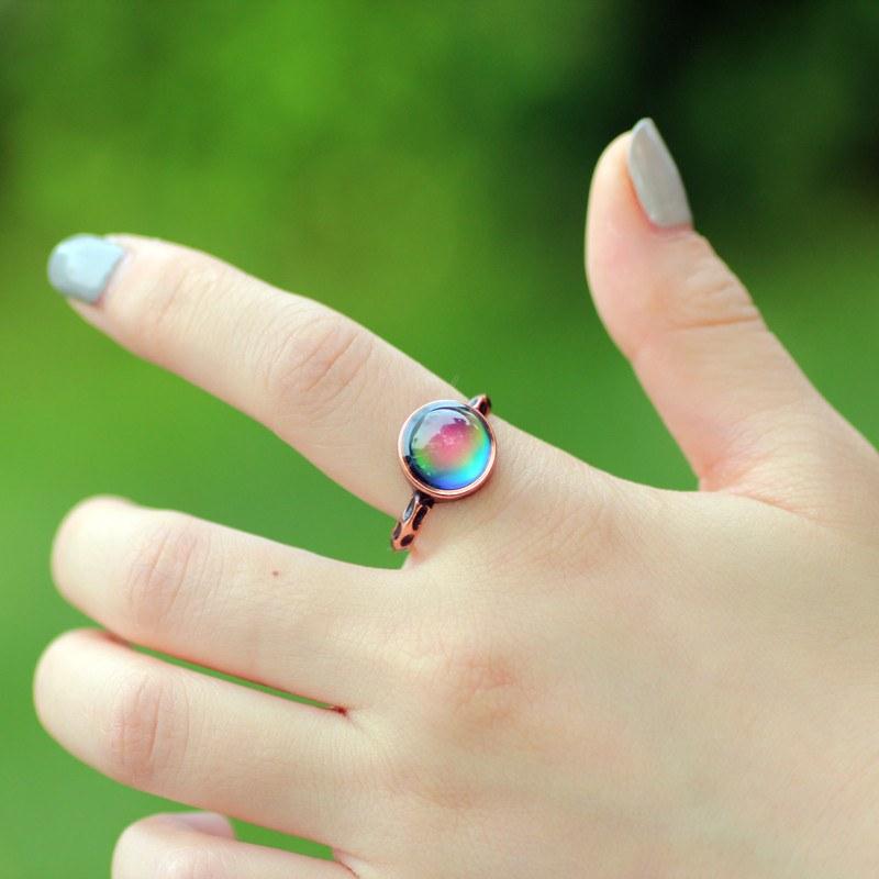 Magical Vintage Mood Ring Copper - Floral Fawna