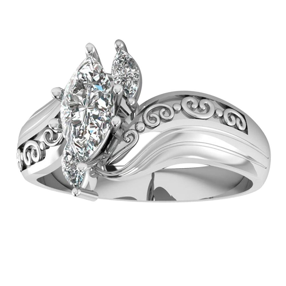 Majestic Crystal Princess Ring - Floral Fawna