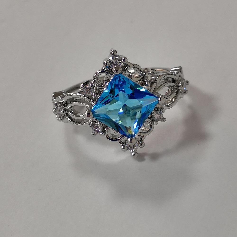 Princess Blue Stone Ring - Floral Fawna
