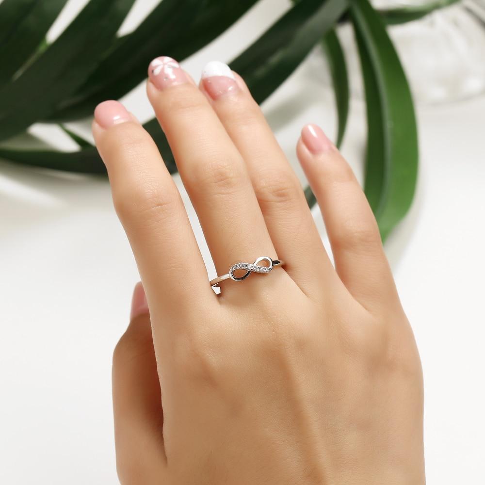 Rhinestone Infinity Ring - Floral Fawna