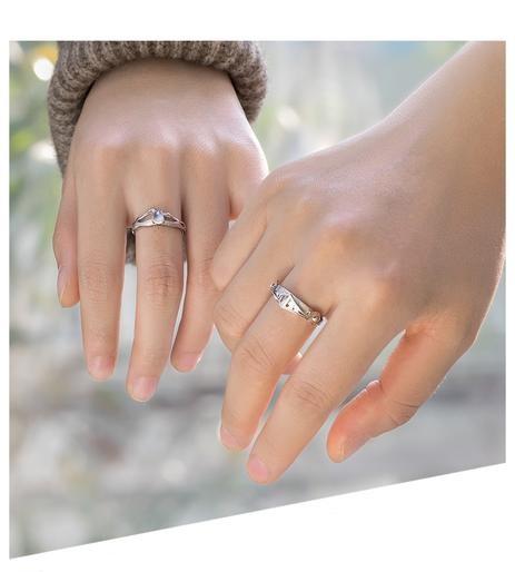 The Princess & Knight Moonstone Rings - Floral Fawna