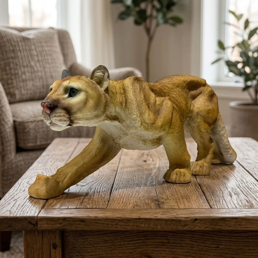 Realistic Lioness Sculpture