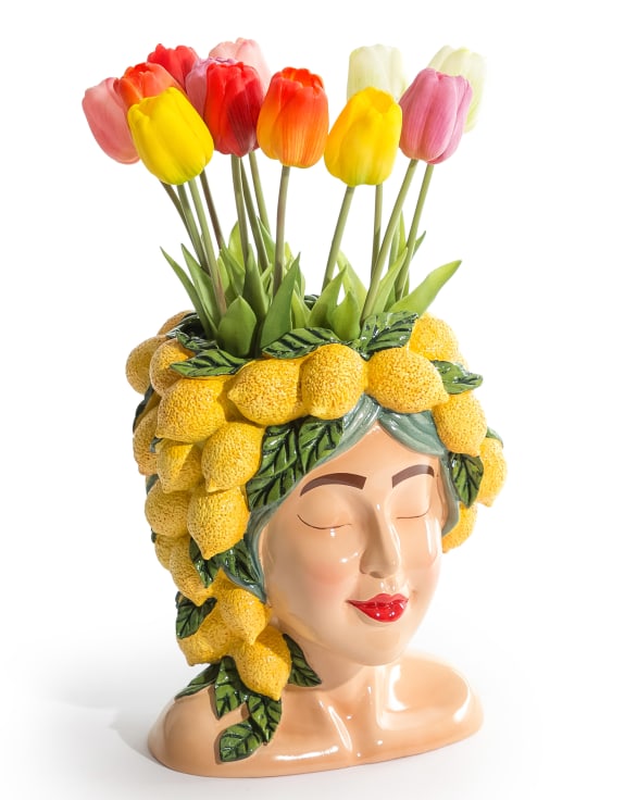 Lemon Lady Vase