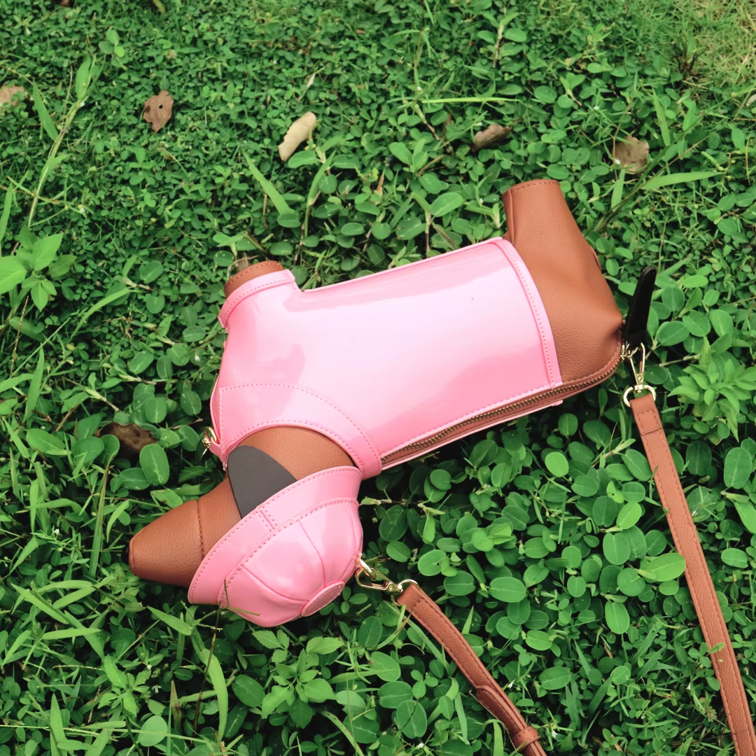 Dachshund In Rain Coat Crossbody Bag