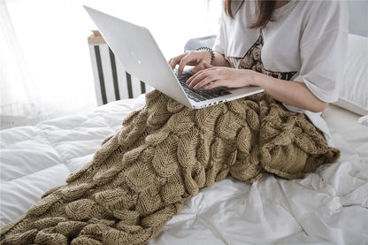 Knitted Mermaid Tail Blanket