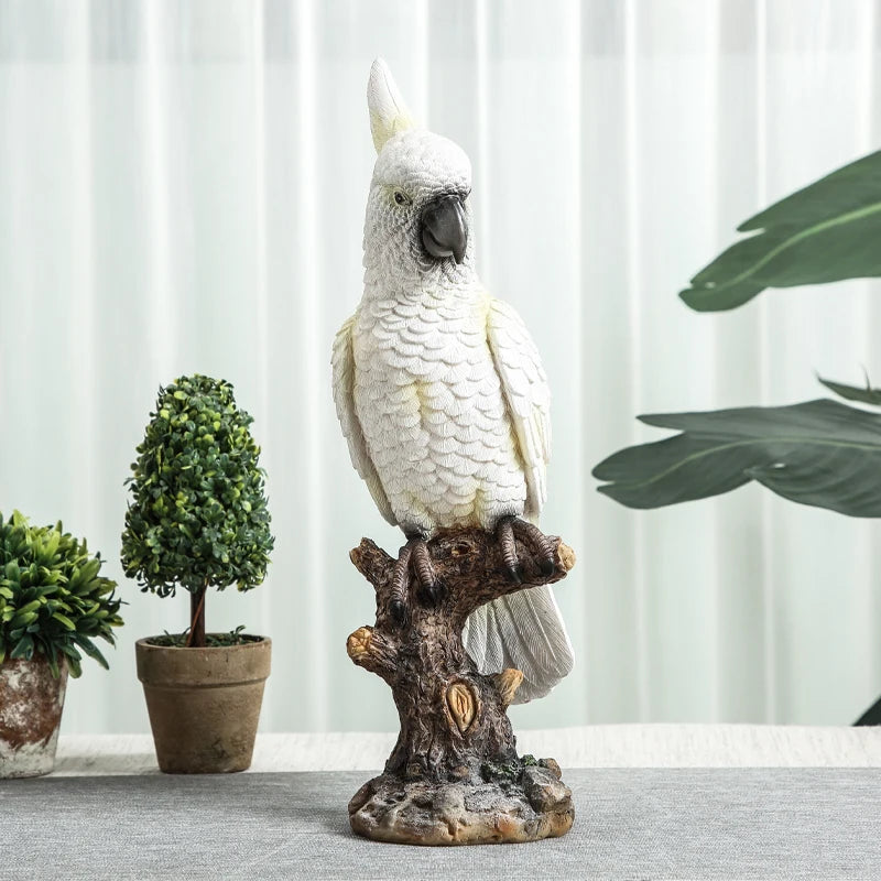 Cockatoo Parrot Ornament - Floral Fawna