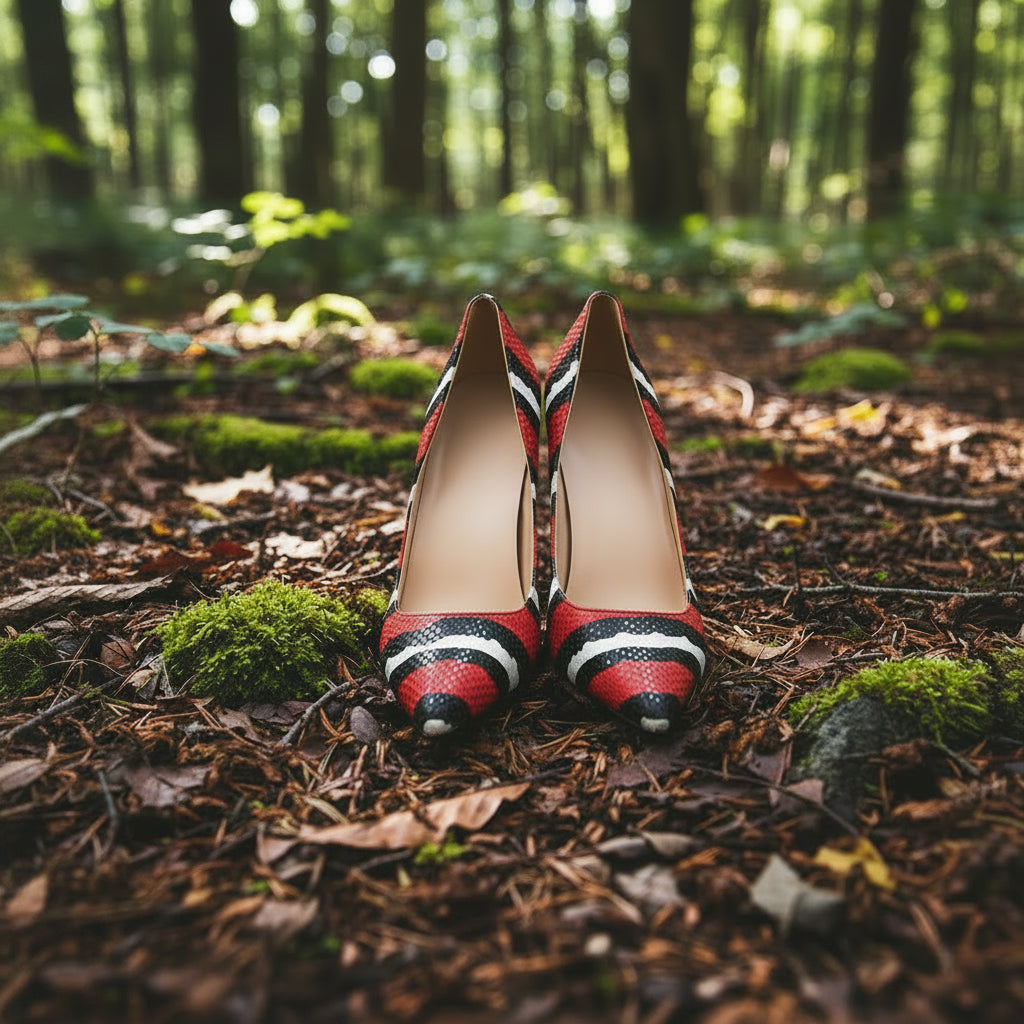 Scarlet Kingsnake Heels