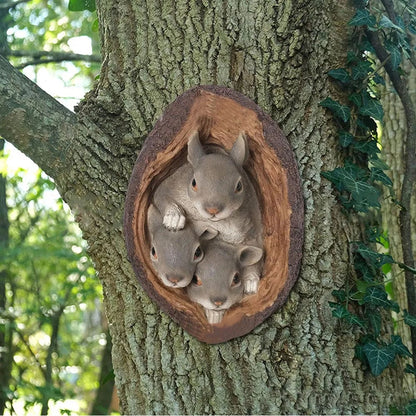Squirrel Garden Ornament - Floral Fawna