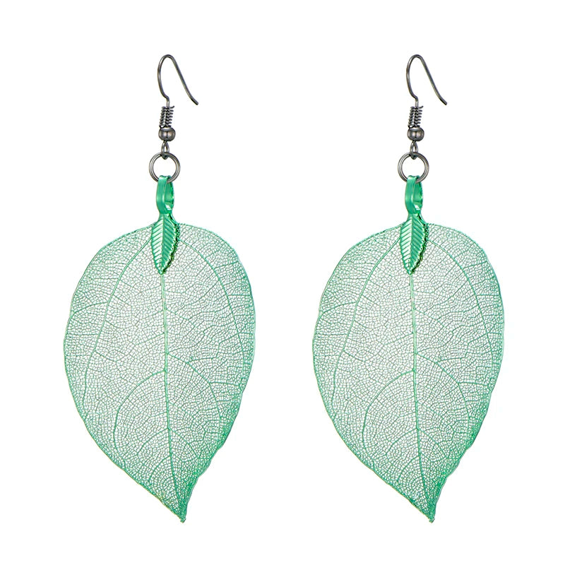 Real Leaf Earrings