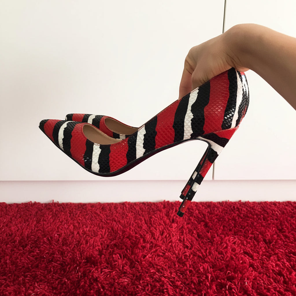 Scarlet Kingsnake Heels