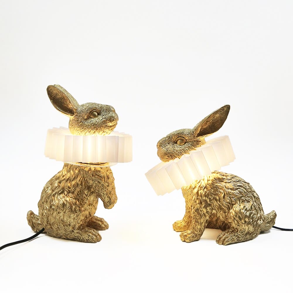 Renaissance Rabbit Table Lamp - Floral Fawna