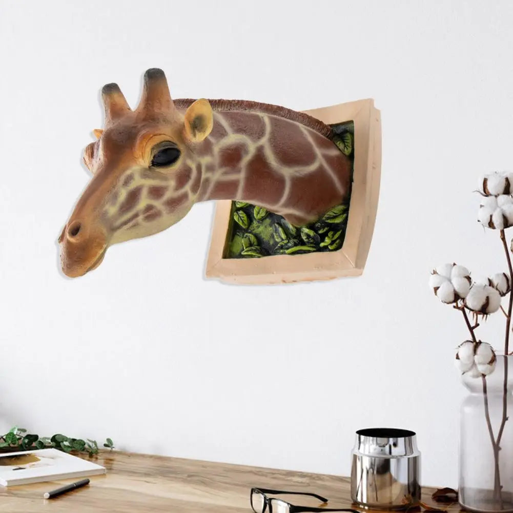 3D Giraffe Wall Hanging - Floral Fawna