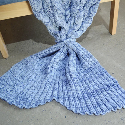 Knitted Mermaid Tail Blanket