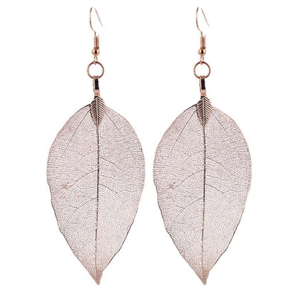 Real Leaf Earrings