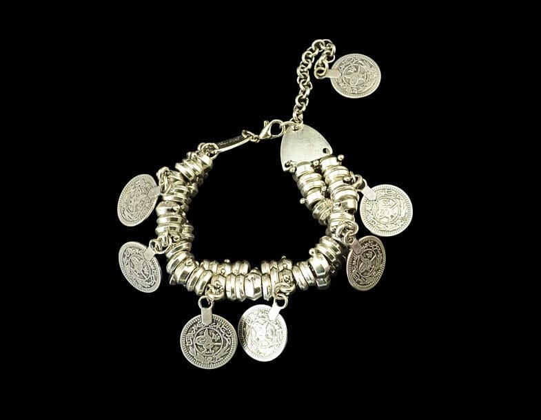 Bohemian Ancient Coin Bracelet - Floral Fawna