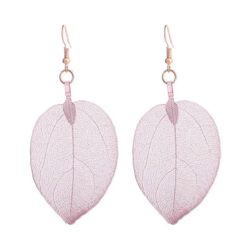 Real Leaf Earrings