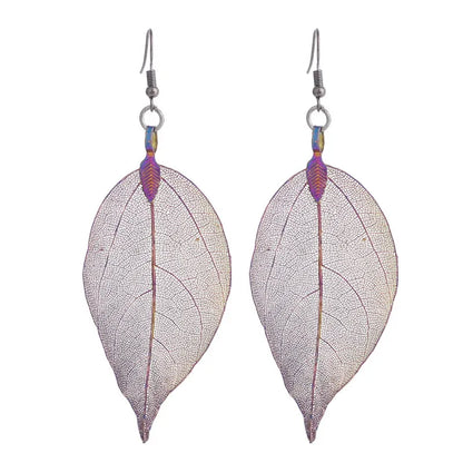 Real Leaf Earrings